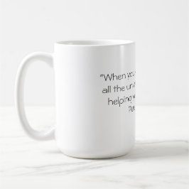 Caneca com citações de Paulo Coelho