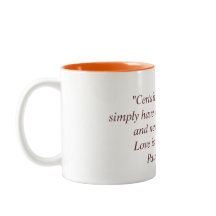 Caneca com citações de Paulo Coelho