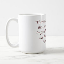 Caneca com citações de Paulo Coelho