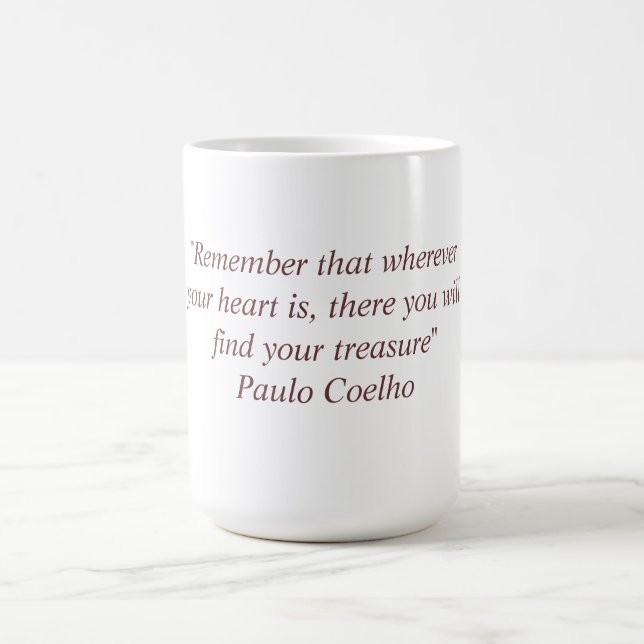 Caneca com citações de Paulo Coelho (Centro)