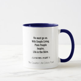 Caneca com citações: Vida no condado