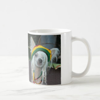 Caneca com crista chinesa do cão de Rasta