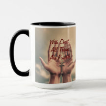 Com Cristo, Café Mug