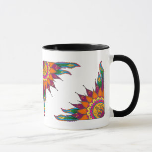 Caneca com design floral lunático/Illumination2