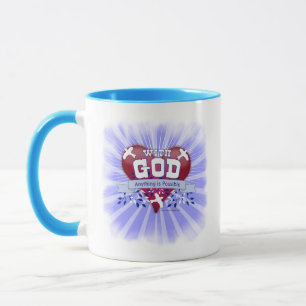 Caneca Com Deus Qualquer Coisa é Possível