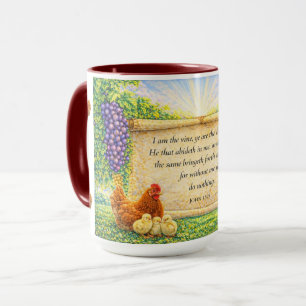 Caneca com Escritura João 15:5