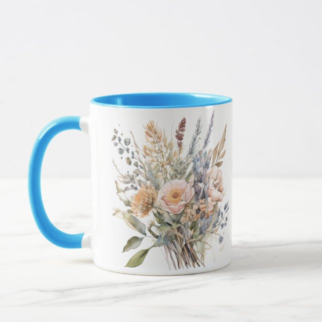 Caneca com estampa floral (Esquerda)
