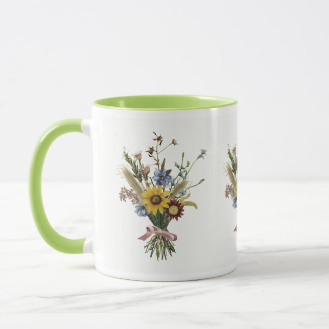 Caneca com estampa floral (Esquerda)