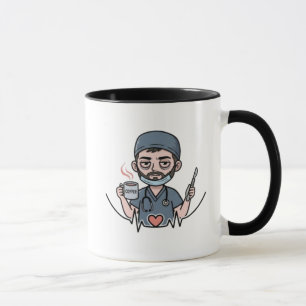Caneca com estilo médico (versão masculina)