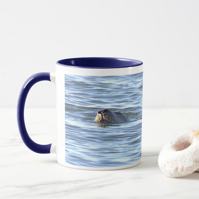 Caneca com Foto de Foca (Com Donut)