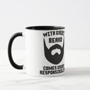 Caneca Com grande barba vem a grande responsabilidade