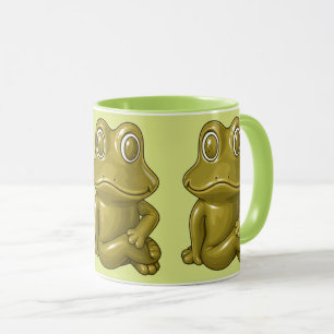 Caneca com Ilustração de Rã com Destaque