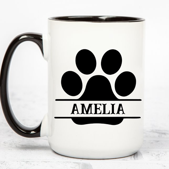 Caneca com Impressão de Pata de Pet Personalizada  (Criador carregado)