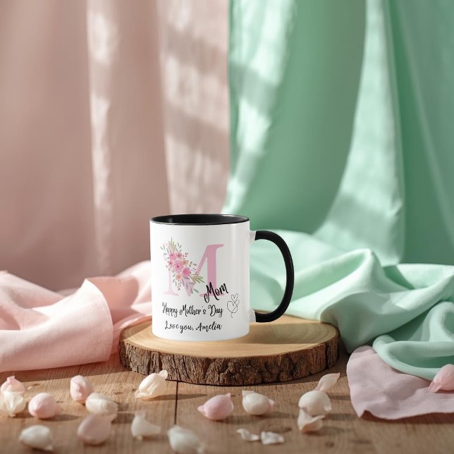 Caneca com Inicial Personalizada para Mãe (Criador carregado)