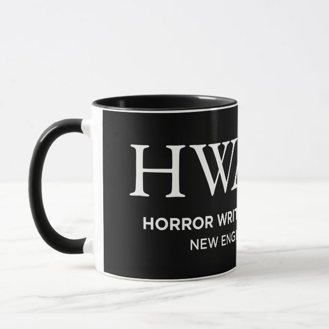caneca com logo HWA-NE, preta 6/25 (Esquerda)