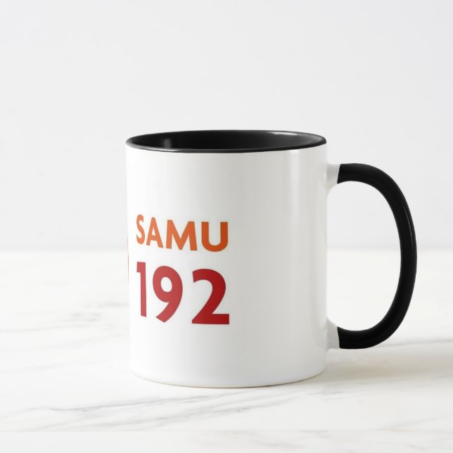 Caneca com logomarca SAMU 192 (Direita)