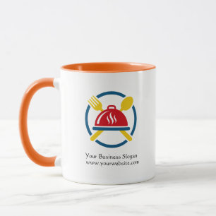 Caneca com Logotipo de Negócios de Restaurante