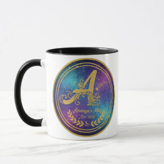 Caneca com Monograma 'A' em Negrito - Ananya's Est