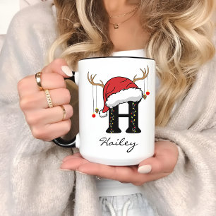 Caneca com Monograma do Papai Noel Presente Person