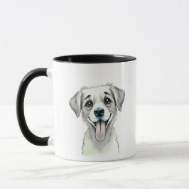 Caneca com Nome e Foto de Pet com Estética Limpa
