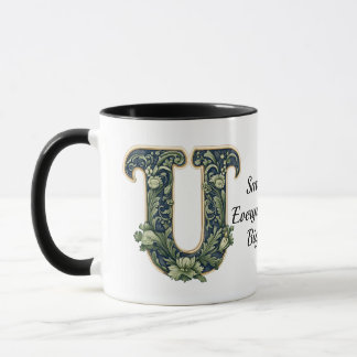 Caneca com Nome Personalizado com Monograma de Fol