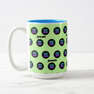 caneca com nome solana crypto trade café Mug