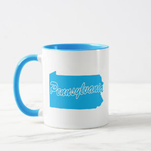 Caneca Com O Formato Do Estado Da Pensilvânia