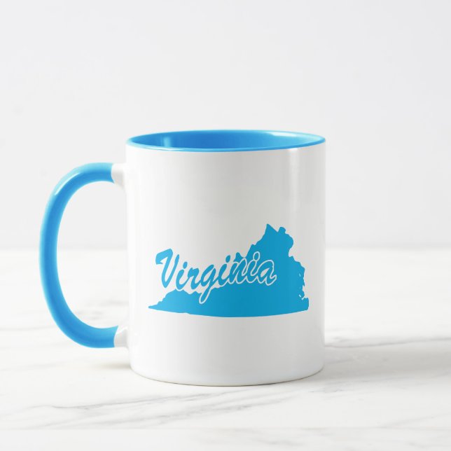 Caneca com o formato do estado da Virgínia (Esquerda)