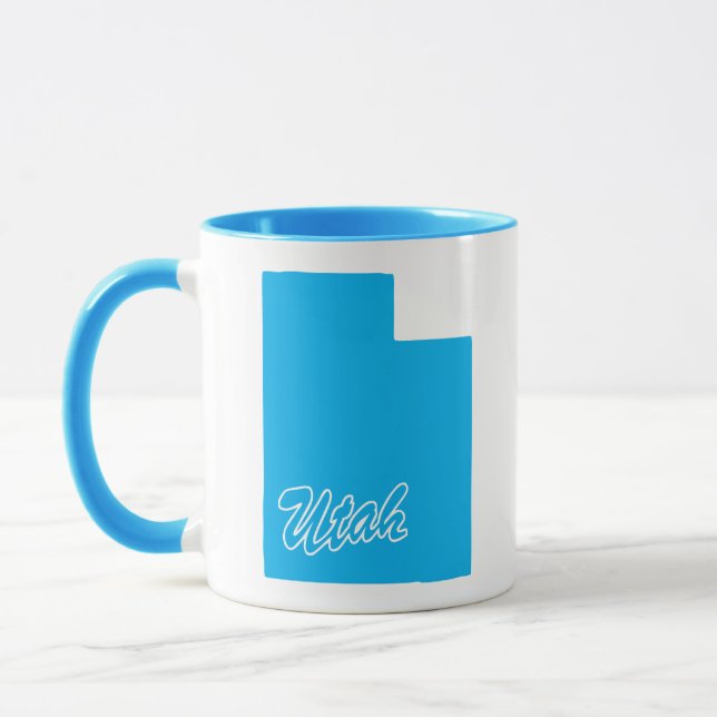 Caneca Com O Formato Do Estado De Utah (Esquerda)