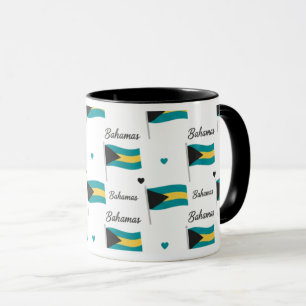 Caneca com Padrão Bahamas Roots Bandeira do Cari