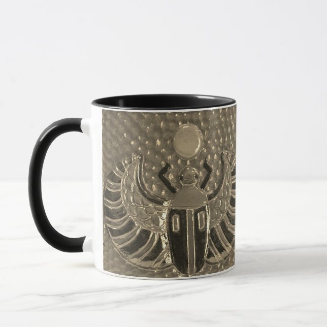Caneca com padrão de azulejo Escaravelho Alado 2 (Esquerda)