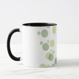 Caneca com Padrão de Círculo Abstrato