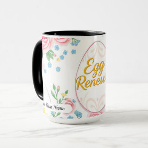 Caneca com Padrão de Renovação de Ovo