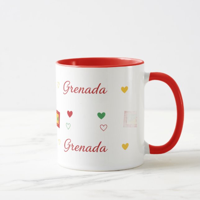 Caneca com Padrão Roots de Granada | Bandeira do C (Direita)