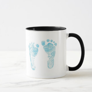 Caneca com pegada de bebê