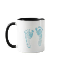 Caneca com pegada de bebê