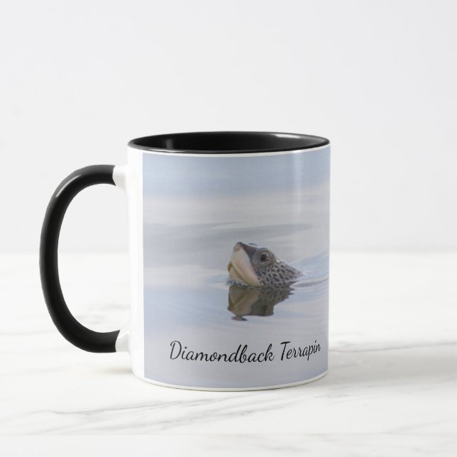 Caneca com Rosto de Tartaruga Diamondback (Esquerda)
