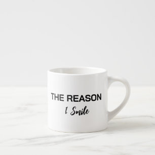 Caneca com Rotulo "A Razão do Meu Sorriso" Minimal