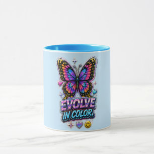 Caneca com Salpico de Cores Vibrantes