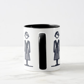 Caneca com senhora estilizada