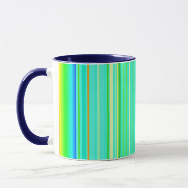 Caneca com strição vertical original verde-clara (Esquerda)