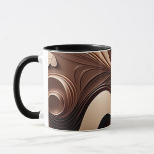 Caneca com tema chocolate - Arte criativa de cacau