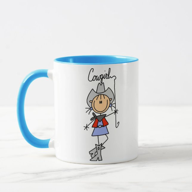 Caneca com Vaqueira de Palitinhos com Laço (Esquerda)