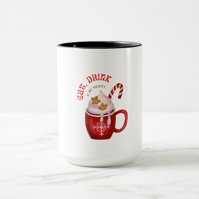 Caneca Coma, beba e seja Feliz! (Centro)