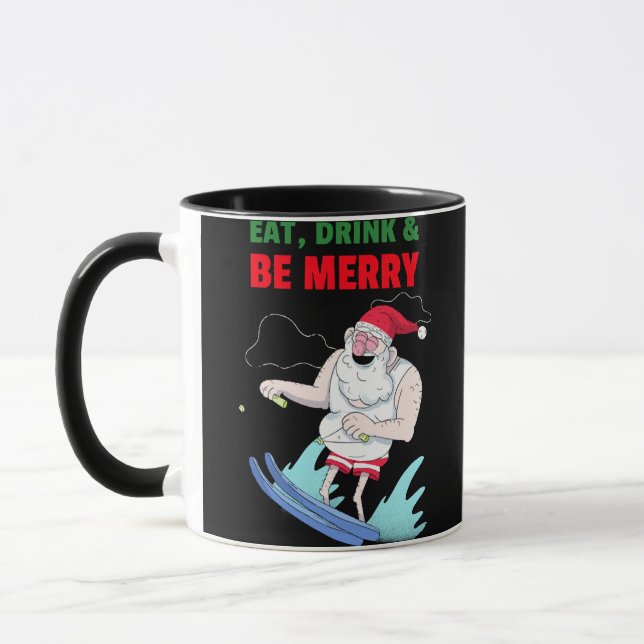Caneca Coma, Beba & Se Divirta Natal (Esquerda)