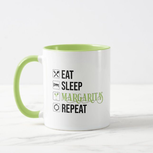 Caneca Coma o sono Margaritas Repetir (Esquerda)