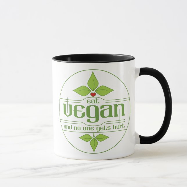Caneca Coma o Vegan e ninguém obtem ferido (Direita)