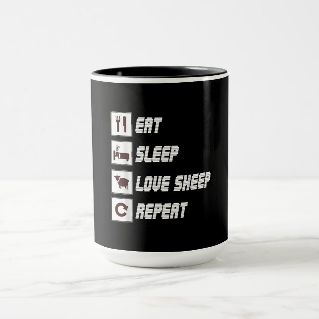 Caneca Coma ovelha adormecida | Presente de citação engra (Centro)