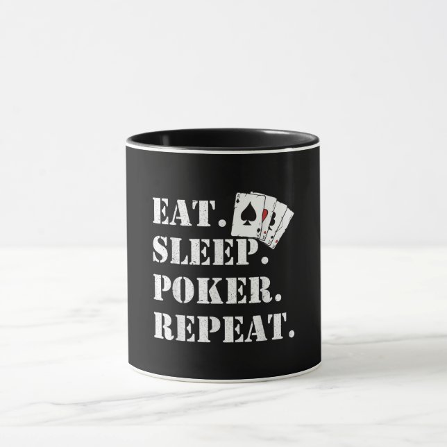 Caneca Coma pôquer do sono Repetir Casino Dizendo Poker (Centro)