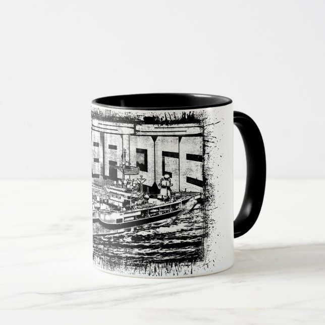 Caneca Comando - nave Blue Ridge Combo Mug (Frente Esquerda)